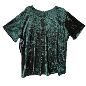 Crushed Velvet Tunic Top 2XL Dark Academia Whimsigoth Grunge Fairy Witchy Boho